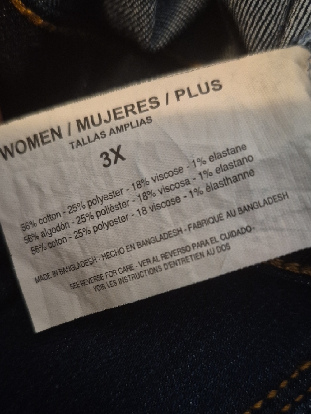 Anne Klein Indigo Denim Jacket with Contrast Stitching - Picture 5 of 5